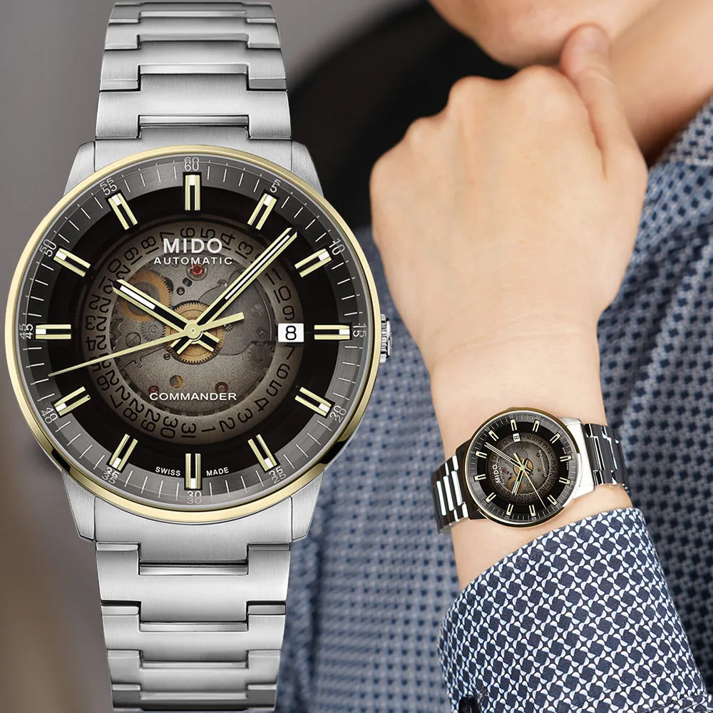 MIDO美度 M0214071141100 / 香榭系列鏤空機械腕錶 / 動力儲存80小時 / 40mm 廠商直送 現貨 歷史價格詳細信息