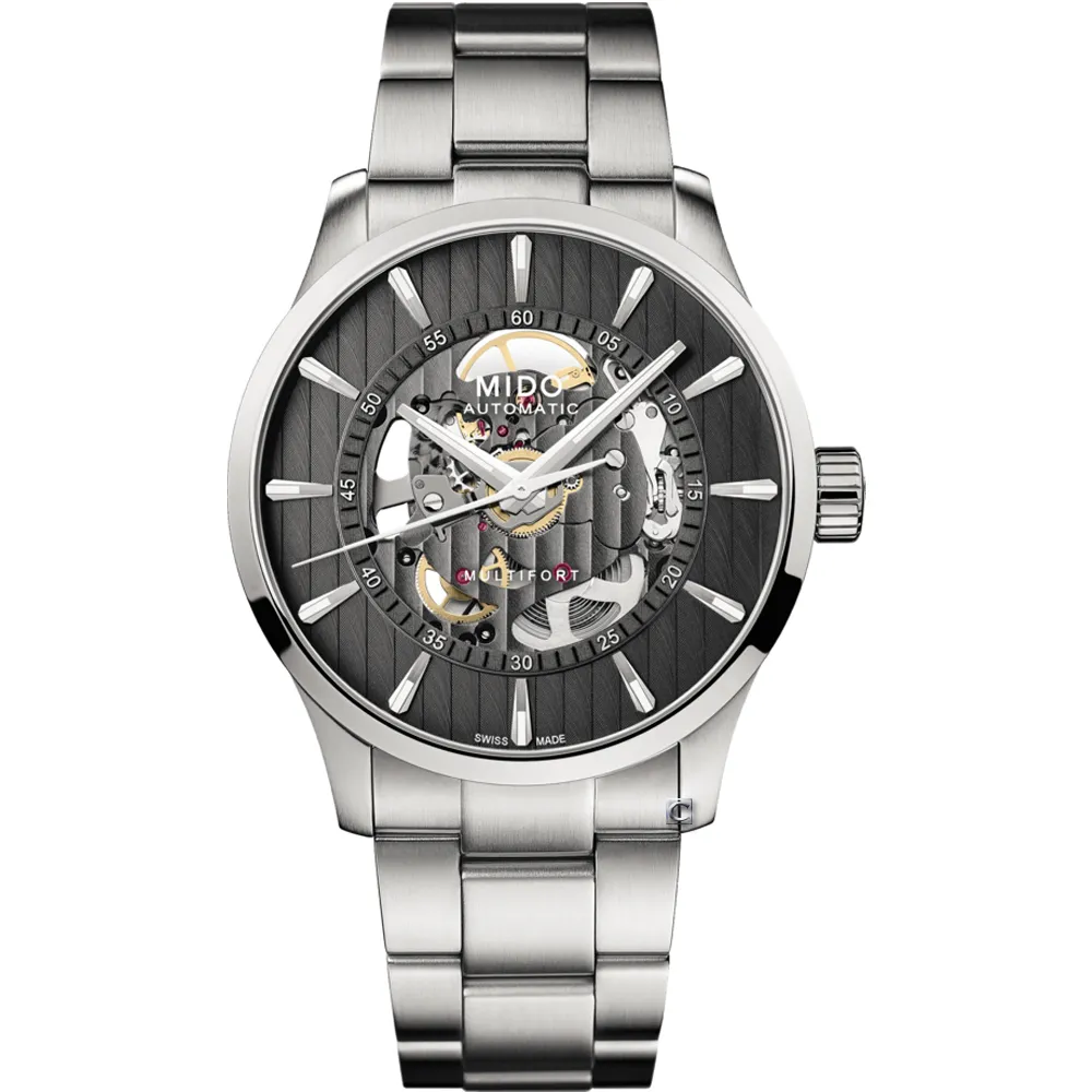 MIDO 美度 Multifort Skeleton Vertigo 鏤空機械錶-M0384363705100/42mm 歷史價格詳細信息
