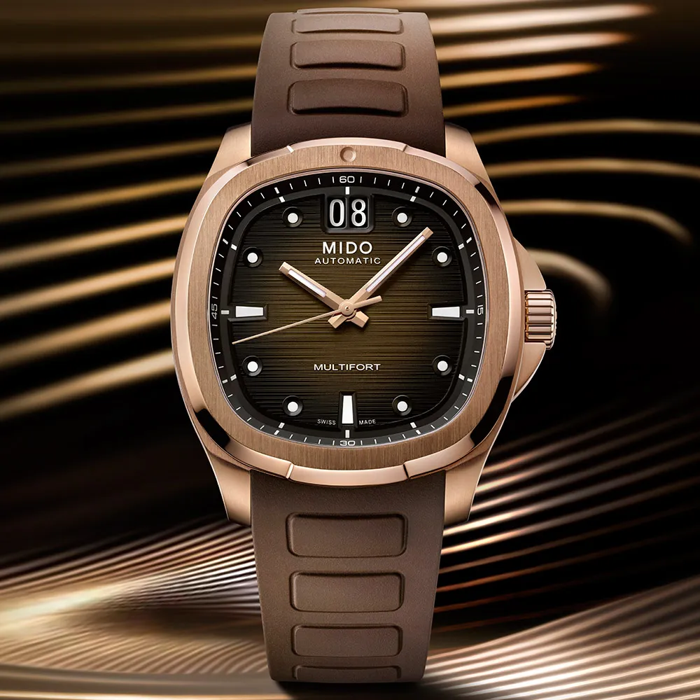 MIDO美度 MULTIFORT 先鋒系列 TV BIG DATE 復古機械腕錶 40mm / M0495261108100 歷史價格詳細信息