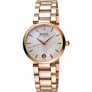 MIDO 美度 Baroncelli 永恆優雅機械女錶-玫瑰金/33mm M0222073303110 歷史價格詳細信息