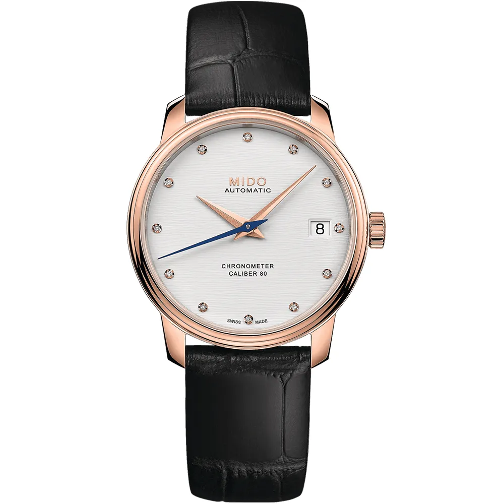 MIDO 美度 Baroncelli 永恆系列鈦游絲超薄復刻款機械錶/黑X玫瑰金/39mm/M0274073605100 歷史價格詳細信息