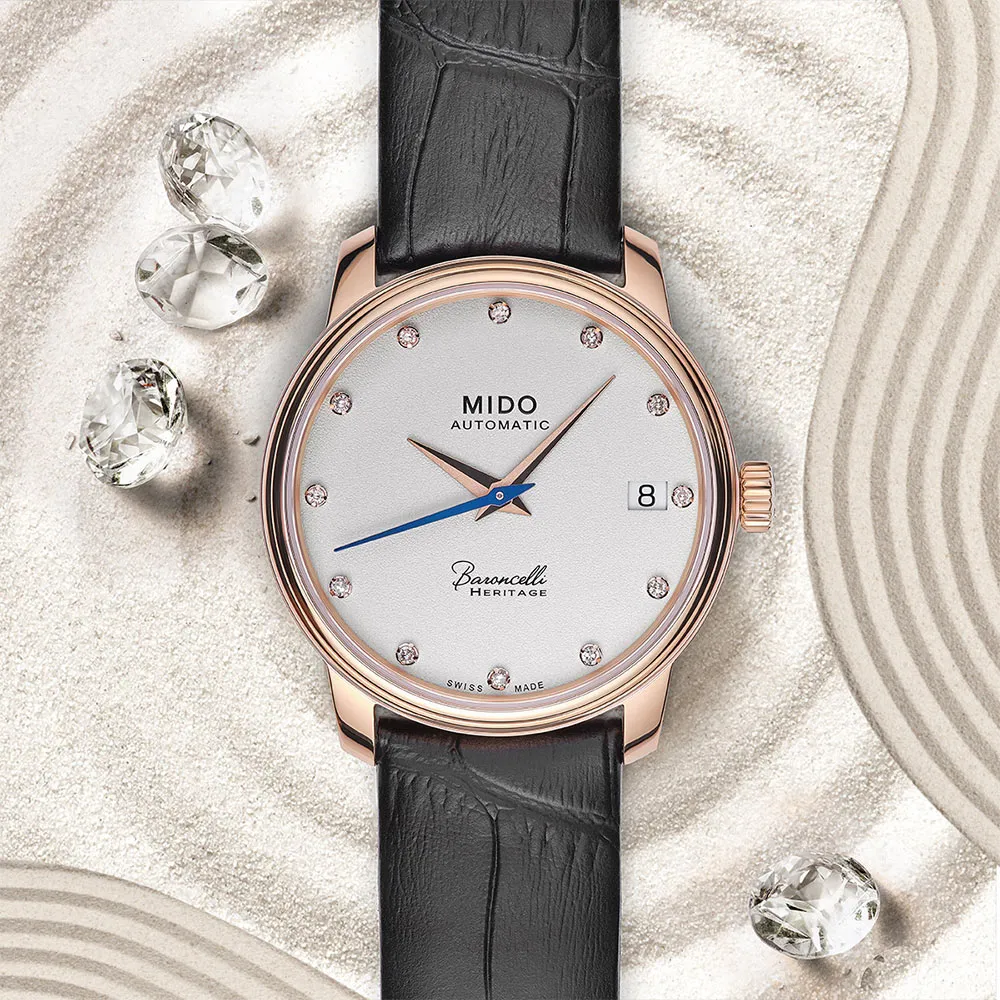 MIDO 美度 Baroncelli 永恆系列機械女錶- 玫瑰金/30mm M0372073603101 歷史價格詳細信息