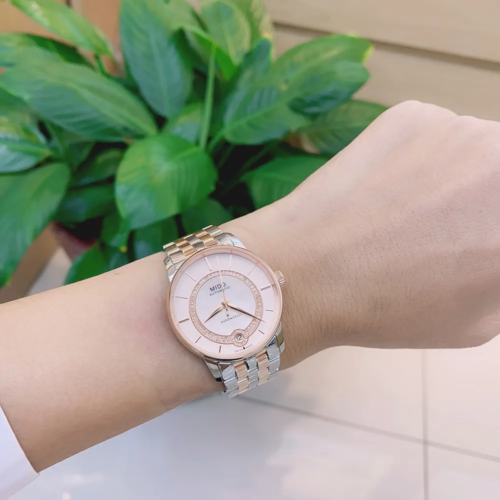 MIDO 美度官方授權 Baroncelli 永恆系列馬卡龍色漾彩機械鑽錶套錶M0372071610600 歷史價格詳細信息
