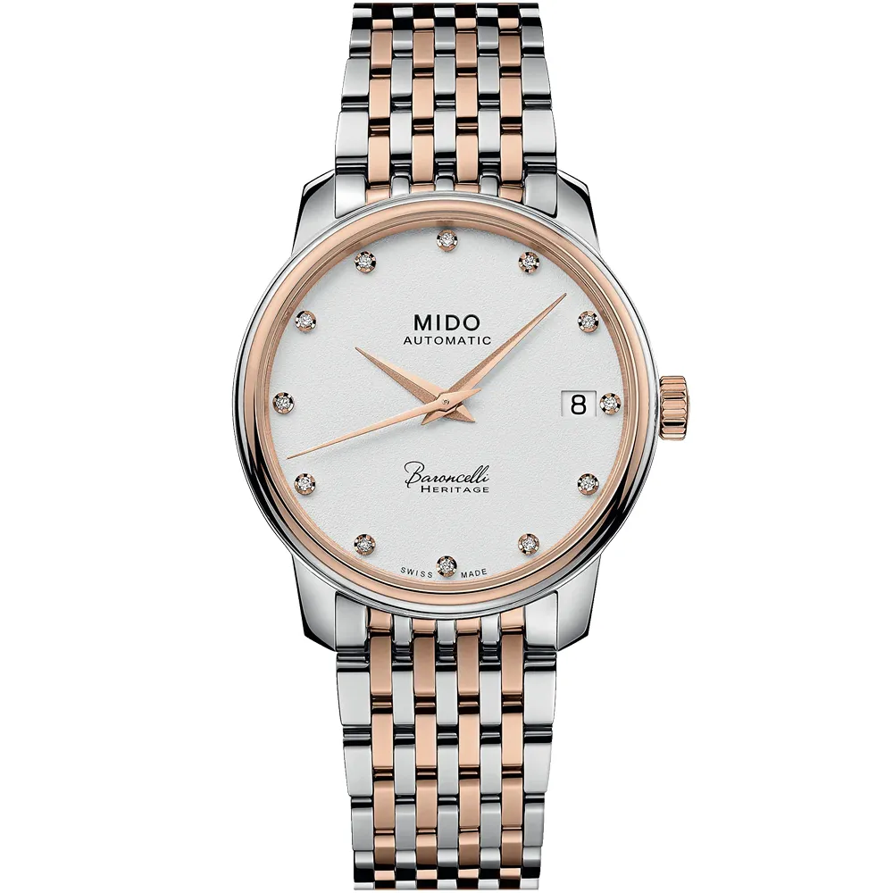 MIDO 美度 Baroncelli 永恆系列機械女錶- 玫瑰金/30mm M0372073603101 歷史價格詳細信息