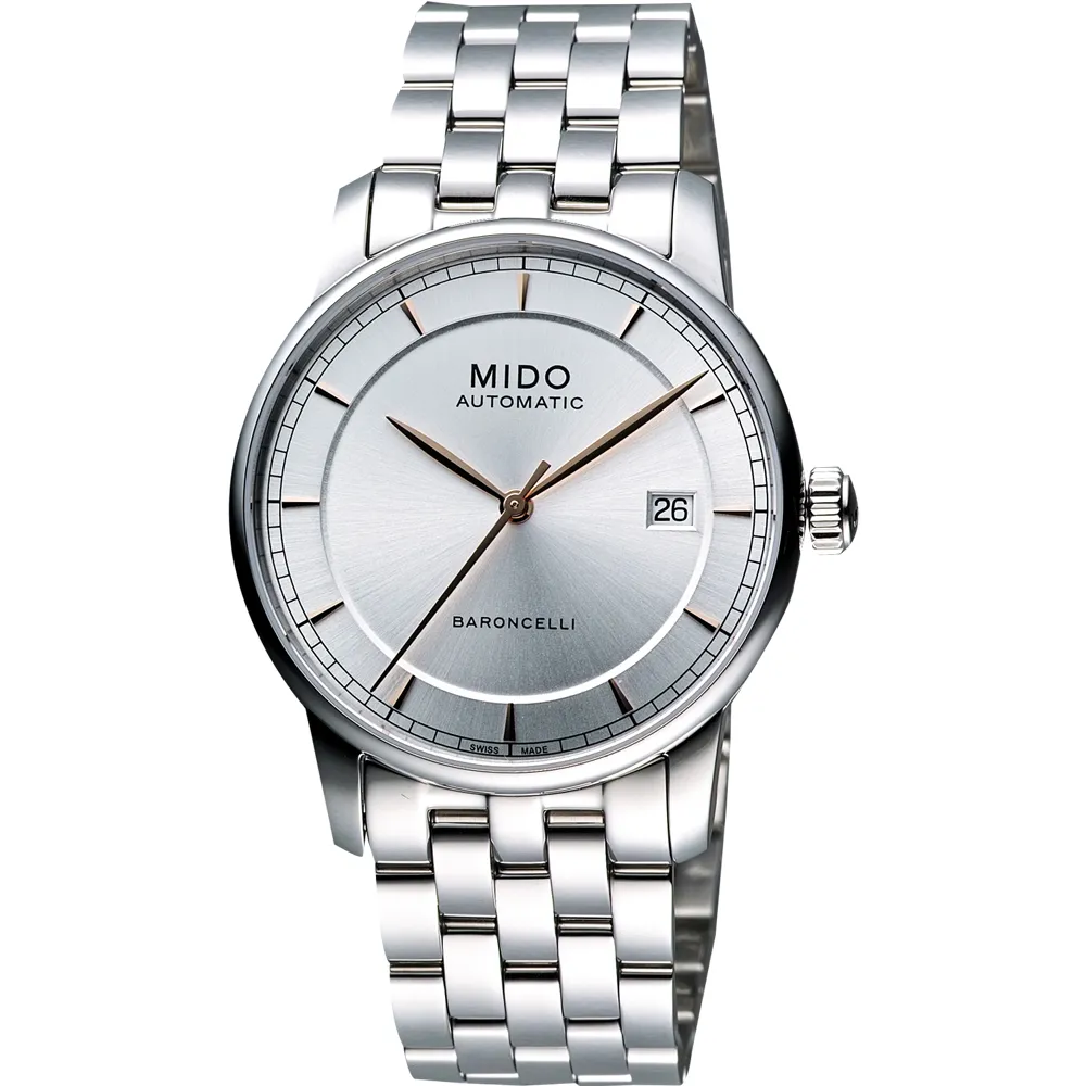 MIDO 美度 Baroncelli II 簡約情人機械女錶-銀/29mm M76004101 歷史價格詳細信息