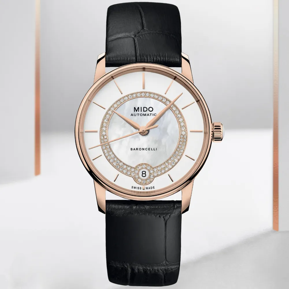MIDO 美度 BARONCELLI 永恆系列真鑽機械女錶-珍珠貝x雙色34mm M0392072210600 歷史價格詳細信息