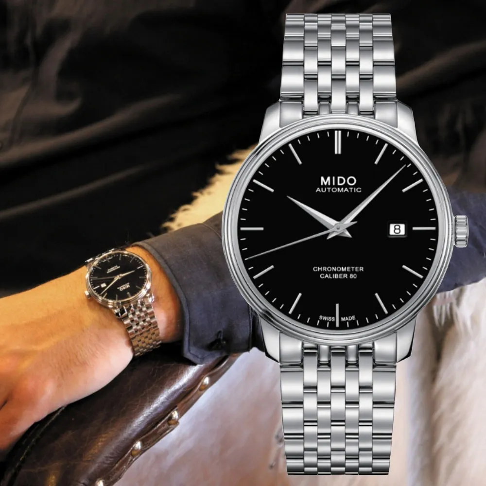 MIDO美度 BARONCELLI 永恆系列 天文台認證機械腕錶 40mm / M0274083603100 歷史價格詳細信息