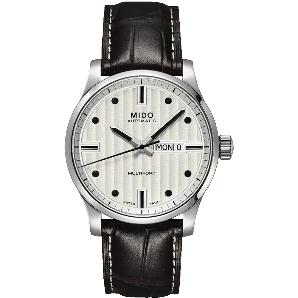 MIDO Multifort 系列經典鋼帶機械錶-白/44mm M0054301103180 歷史價格詳細信息
