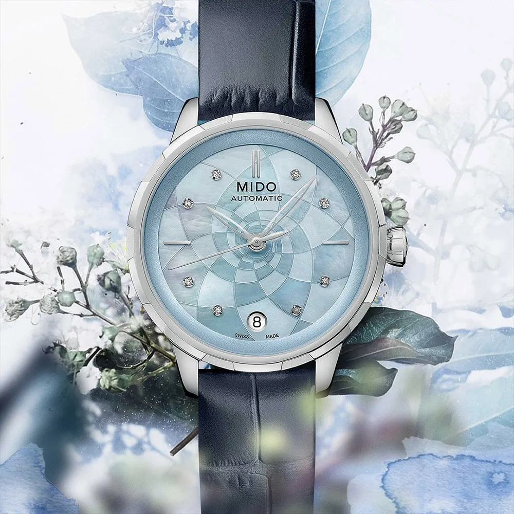 MIDO 美度 花雨 x 海洋之星系列 冷色調機械對錶 M0264301104100+M0432071613100 歷史價格詳細信息