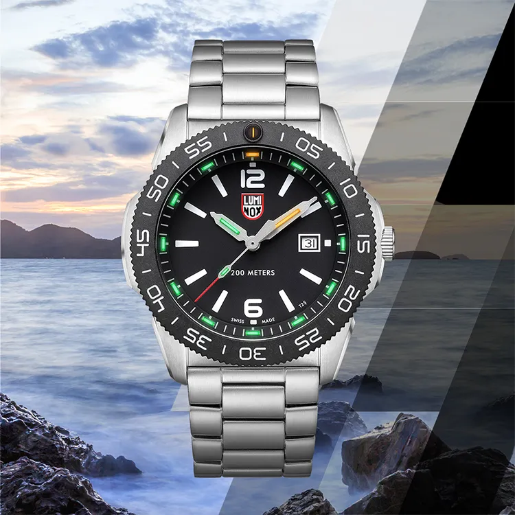 LUMINOX 雷明時 Pacific Diver太平洋潛行者 黑x紅 44mm 3121BO-RF 歷史價格詳細信息