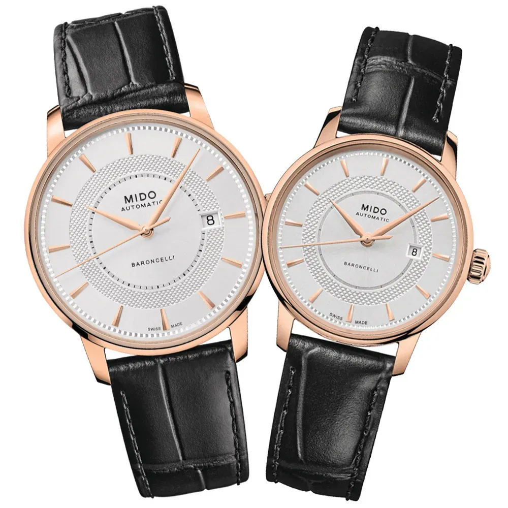 MIDO美度 BARONCELLI 永恆系列 經典機械對錶 / M0374073603101+M0372073603101 歷史價格詳細信息
