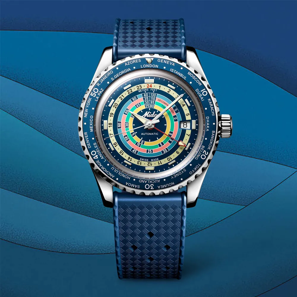 MIDO 美度 Ocean Star 海洋之星 特別版 GMT雙時區潛水機械錶-40.5mm M0268291804100 歷史價格詳細信息