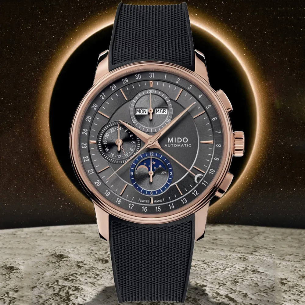 MIDO 美度 Baroncelli 永恆系列抗磁機械錶/黑/39mm/M0374071105101 歷史價格詳細信息