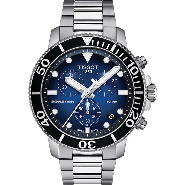 TISSOT 天梭 Seastar 1000 海洋之星300米潛水計時錶-45mm T1204171104101 價格比較,價格查詢,歷史價格詳細信息