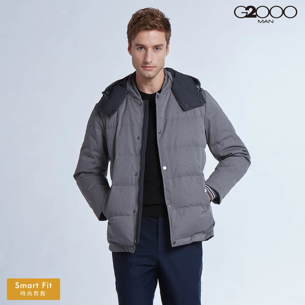 【G2000】棒球領斜紋布料外套-深海藍色|2818701168 品牌旗艦館 保暖抗寒 歷史價格詳細信息