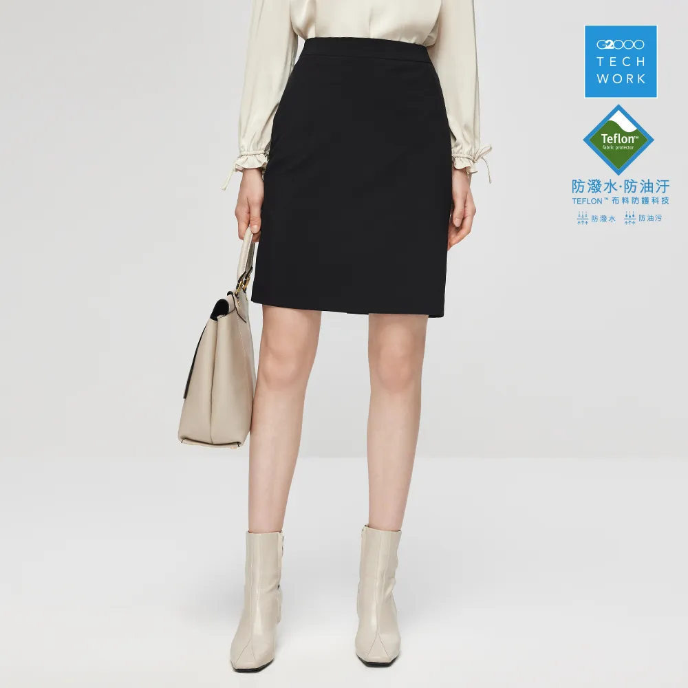 【G2000】商務鐵氟龍處理平紋套裝裙-黑色 歷史價格詳細信息