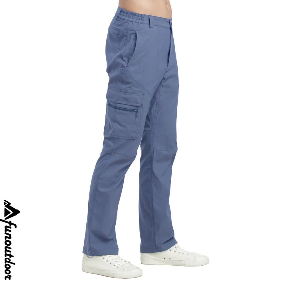 【戶外趣】男薄款耐磨9口袋防潑水彈性防曬長褲(HPM001S 多色選) 歷史價格詳細信息