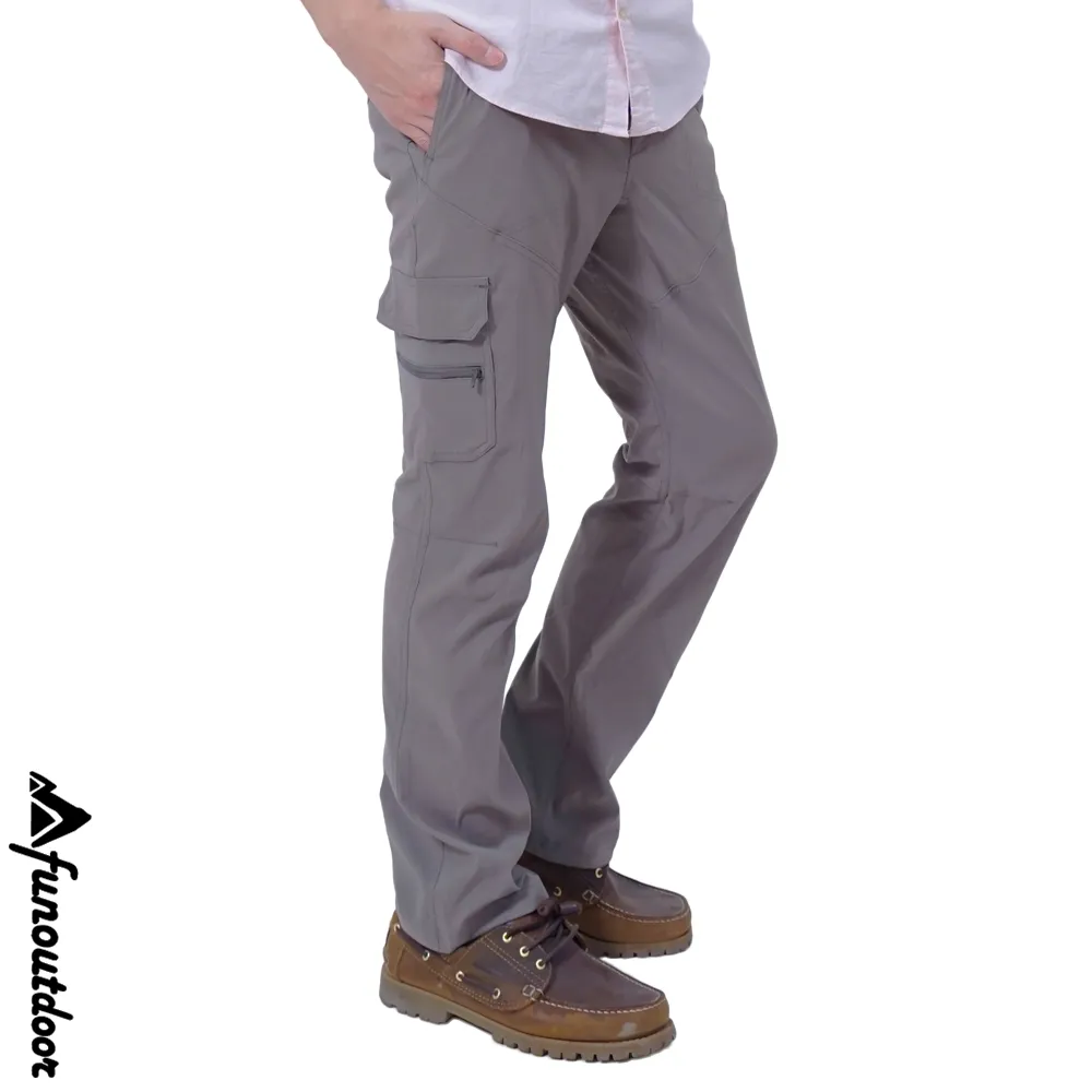 【戶外趣】男薄款耐磨9口袋防潑水彈性防曬長褲(HPM001S 多色選) 歷史價格詳細信息