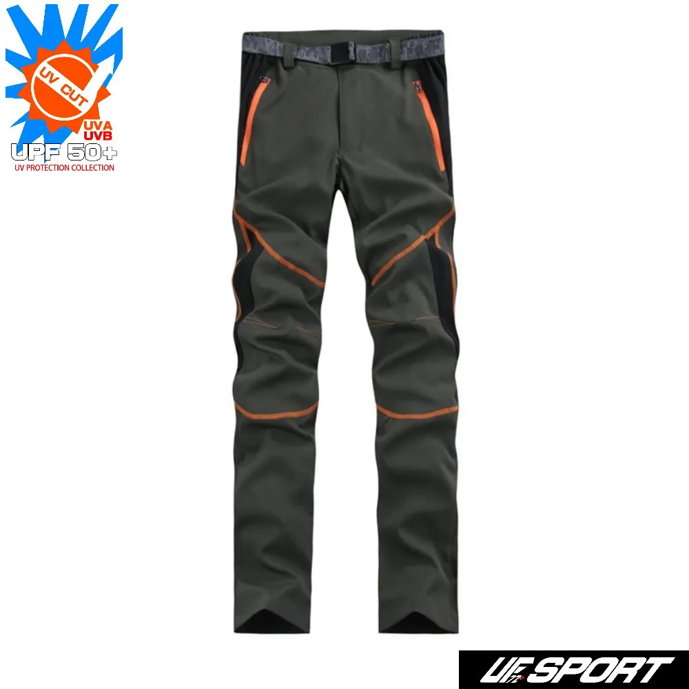 [UF72]UF-D802(女款-黑綠線)抗UV超速乾超涼冰晶絲拼接時尚戶外男女郊山褲/附贈圖騰腰帶 歷史價格詳細信息