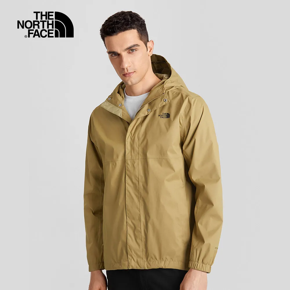 The North Face北面男款卡其色防水透氣可調節收納連帽衝鋒衣｜88FRQV2 歷史價格詳細信息