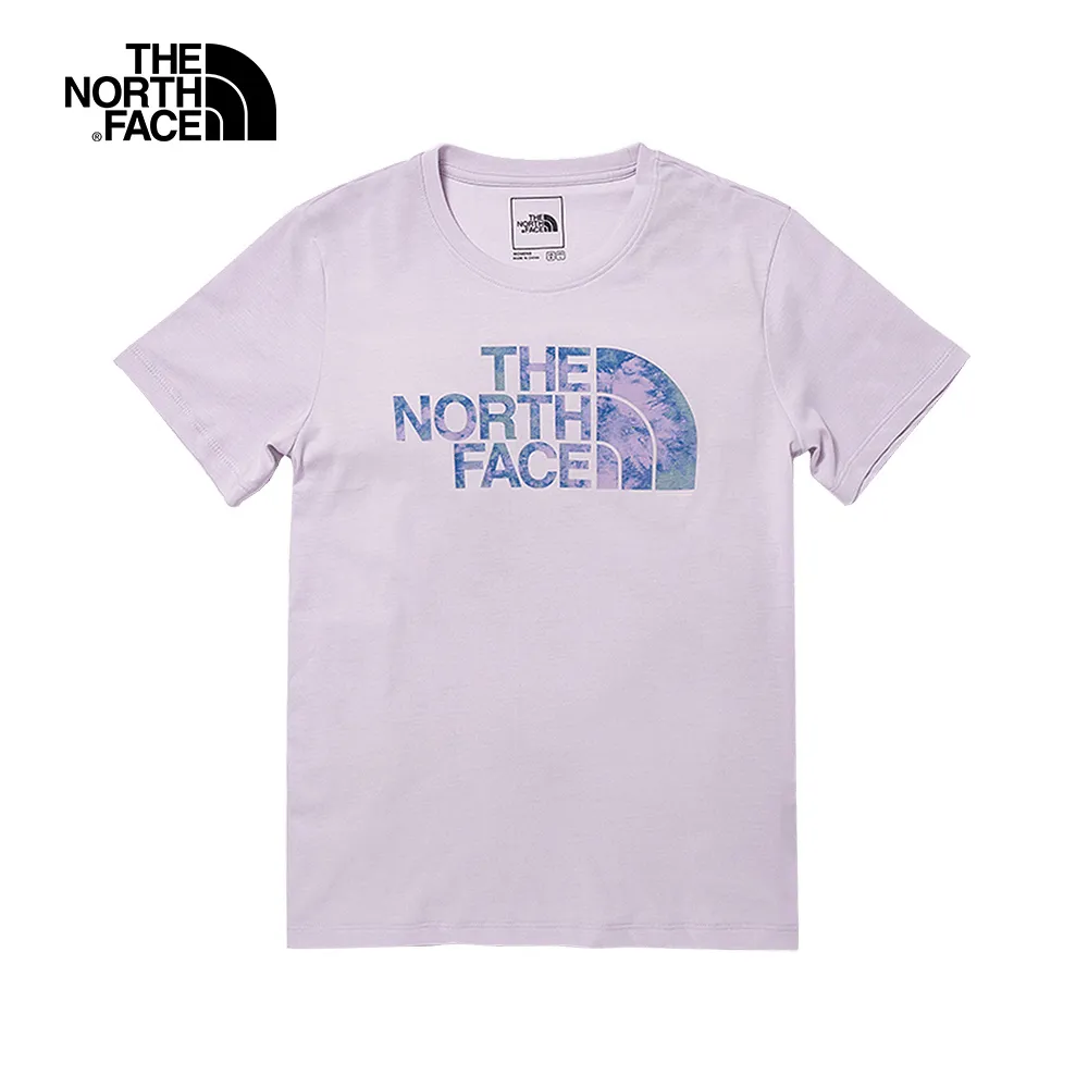 【The North Face】北面女款紫色吸濕排汗暈染LOGO短袖T恤｜7QUJ6S1 歷史價格詳細信息