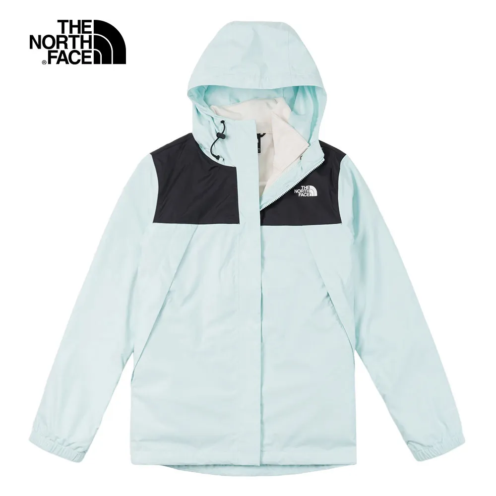 The North Face北面女款藍紫拼接防風防潑水連帽外套｜5JXOH6O 歷史價格詳細信息