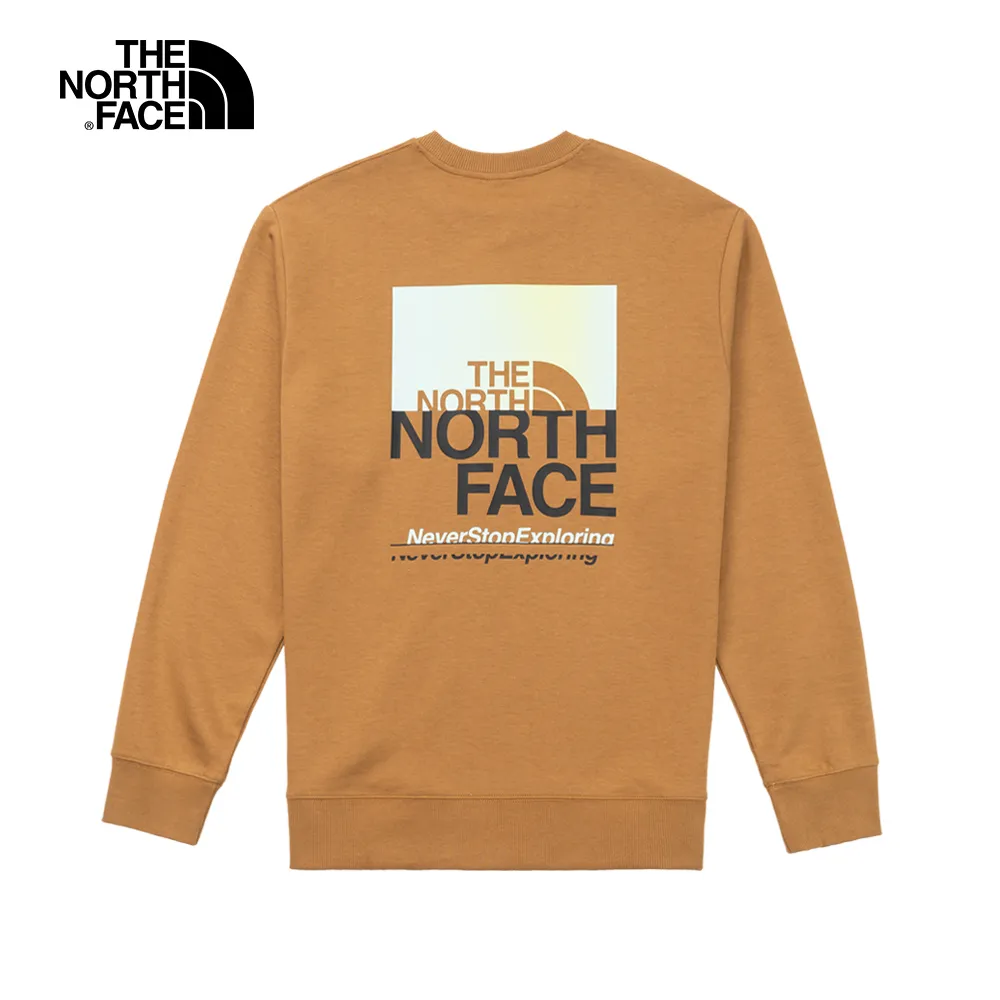 The North Face北面男款棕色胸前拼接單邊口袋寬鬆大學T｜7WDL173 歷史價格詳細信息