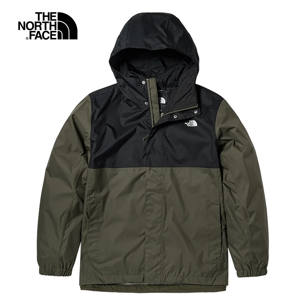 The North Face北面女款綠色拼接防風防潑水下擺抽繩連帽外套｜81RXOXG 歷史價格詳細信息