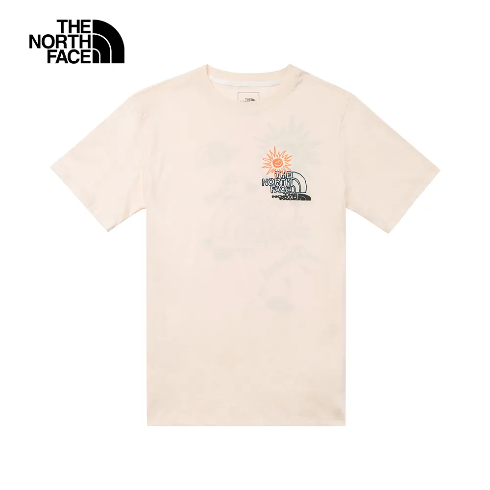 The North Face北面男款米白色品牌LOGO印花長袖大學T｜8AT7QLI 歷史價格詳細信息