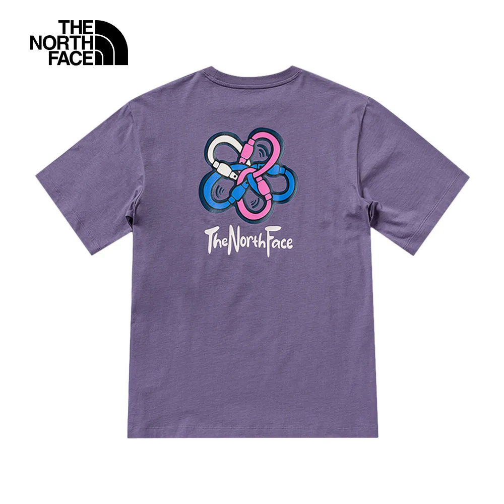 The North Face北面男女款紫色背部心型九宮格品牌印花短袖T恤｜81MPHCP 歷史價格詳細信息