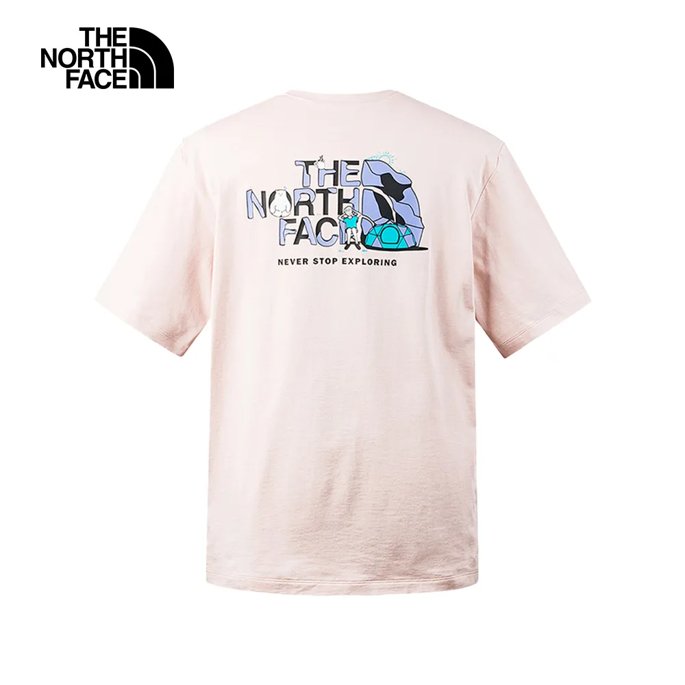 THE NORTH FACE北面短袖2024早春探險者巴士圖案印花T男女情侶款全棉短袖t恤半袖衫短袖打底衫 歷史價格詳細信息