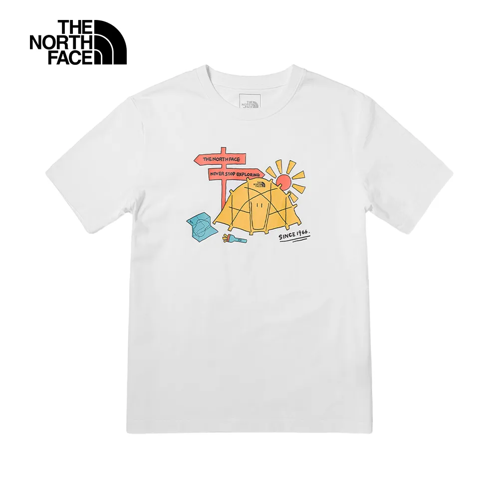 The North Face北面男款白色沙漠綠洲印花寬鬆短袖T恤｜88GJFN4 歷史價格詳細信息