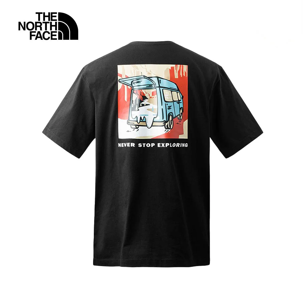 The North Face北面男款黑色背部山峰印花設計長袖大學T｜8AT9JK3 歷史價格詳細信息