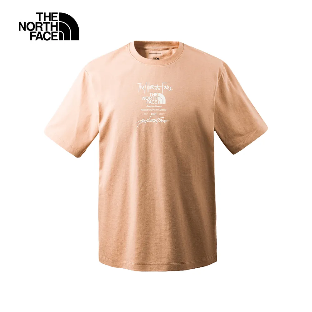 The North Face北面男款棕色胸前拼接單邊口袋寬鬆大學T｜7WDL173 歷史價格詳細信息
