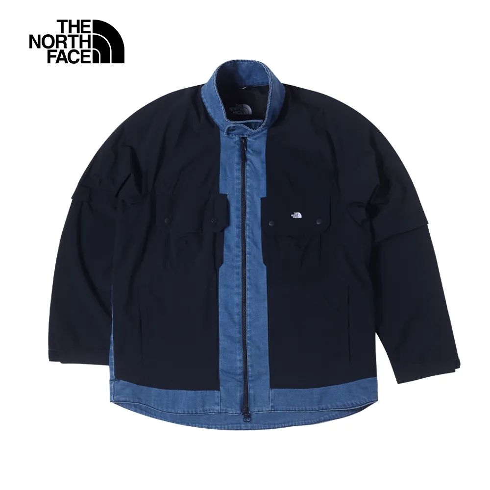 【The North Face】北面UE男款丹寧吸濕排汗耐磨可拆卸衣袖輕量風衣｜83PGDF7 歷史價格詳細信息