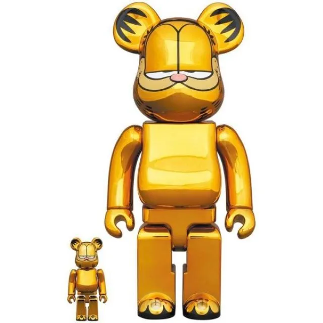 BE@RBRICK Garfield Gold Chrome Ver. 金色加菲貓100% & 400% 歷史價格詳細信息