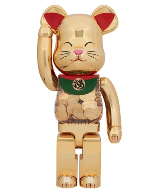 BE@RBRICK 招財猫 金福 100％ & 400％ 歷史價格詳細信息