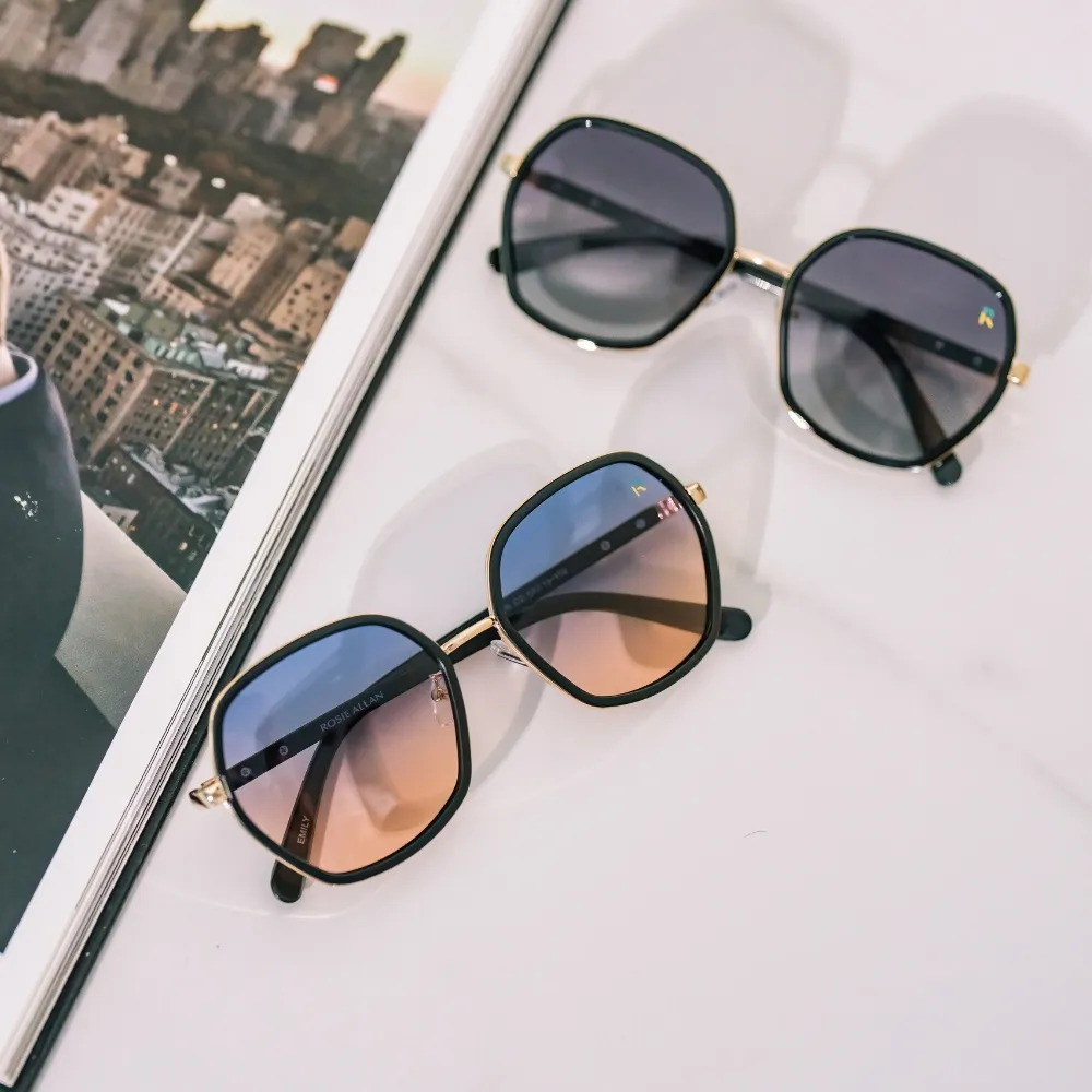 [ROSIE ALLAN] EMILY款 黑色 時尚太陽眼鏡 歷史價格詳細信息