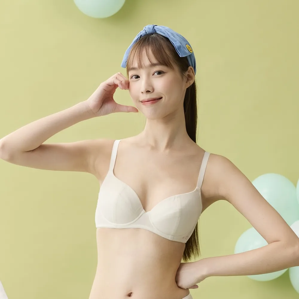 嬪婷-Q萌牛奶 A-C罩杯學生三階內衣(粉膚) 無鋼圈適體胸罩-BB1657SB 歷史價格詳細信息
