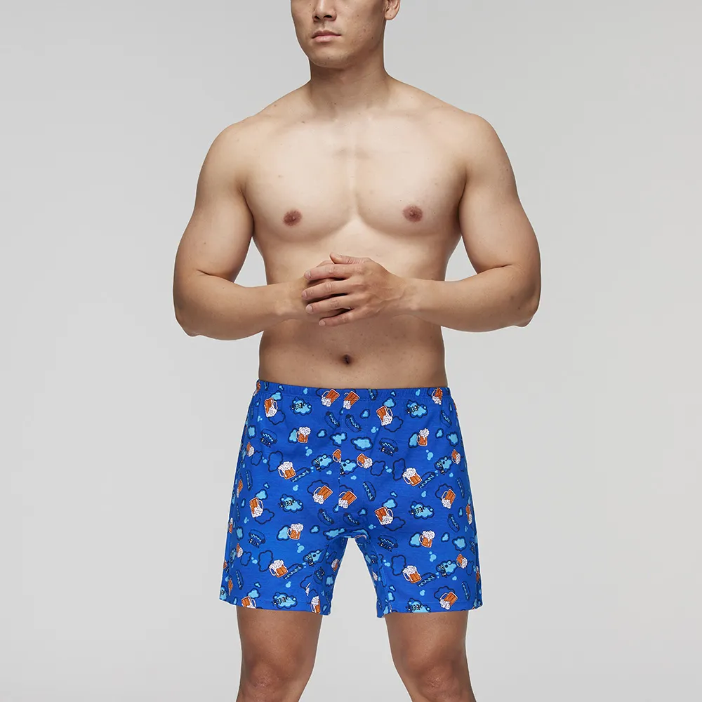 DADADO-月慶中秋 M-3L印花四角男內褲(深藍) 天然絲光棉-吸濕排汗-GHQ428DB 歷史價格詳細信息