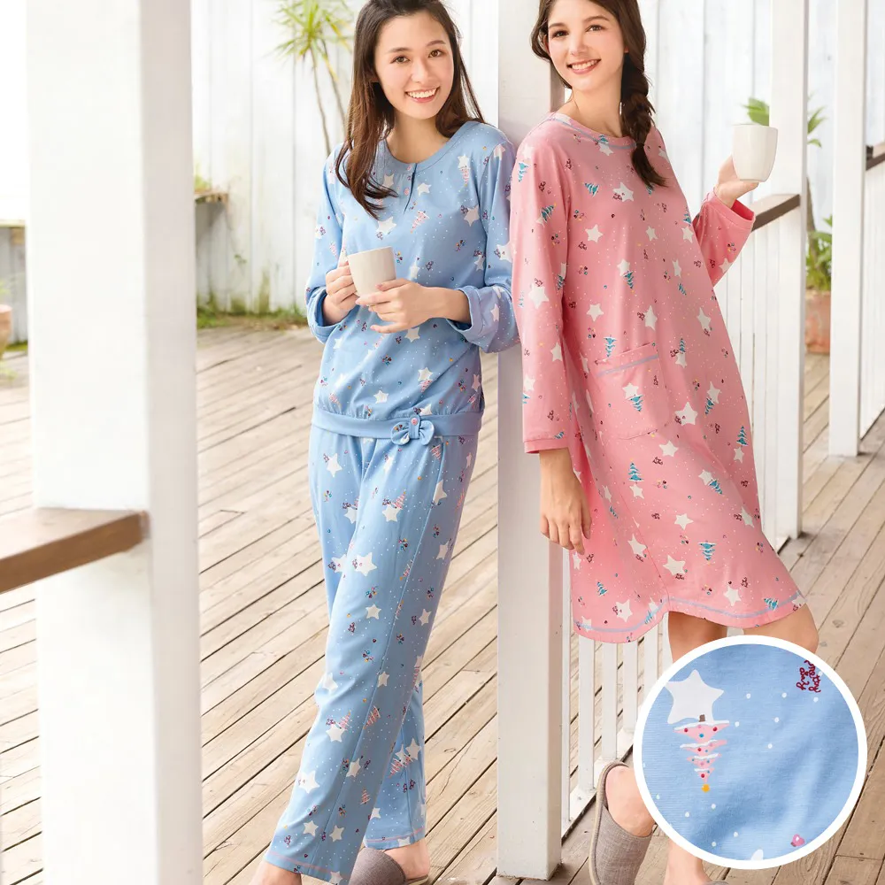 華歌爾睡衣-Pretty Amy系列 M-L花紗印花小鯨魚褲裝(灰岩藍)-LWY97041FQ 歷史價格詳細信息