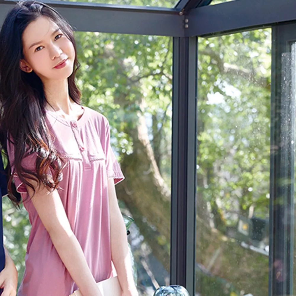 華歌爾睡衣-睡眠研究系列 M-L短袖七分褲裝(香檳黃) 親膚柔順-LWB57321YD 歷史價格詳細信息