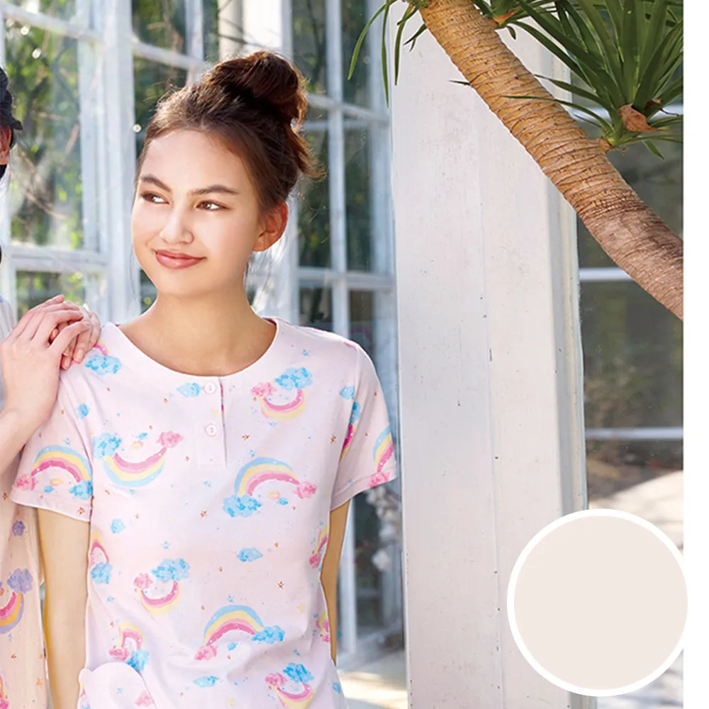 華歌爾睡衣-家居系列 M-L法蘭絨雲朵印花外袍(銀湖藍)-LRZ45933D5 歷史價格詳細信息