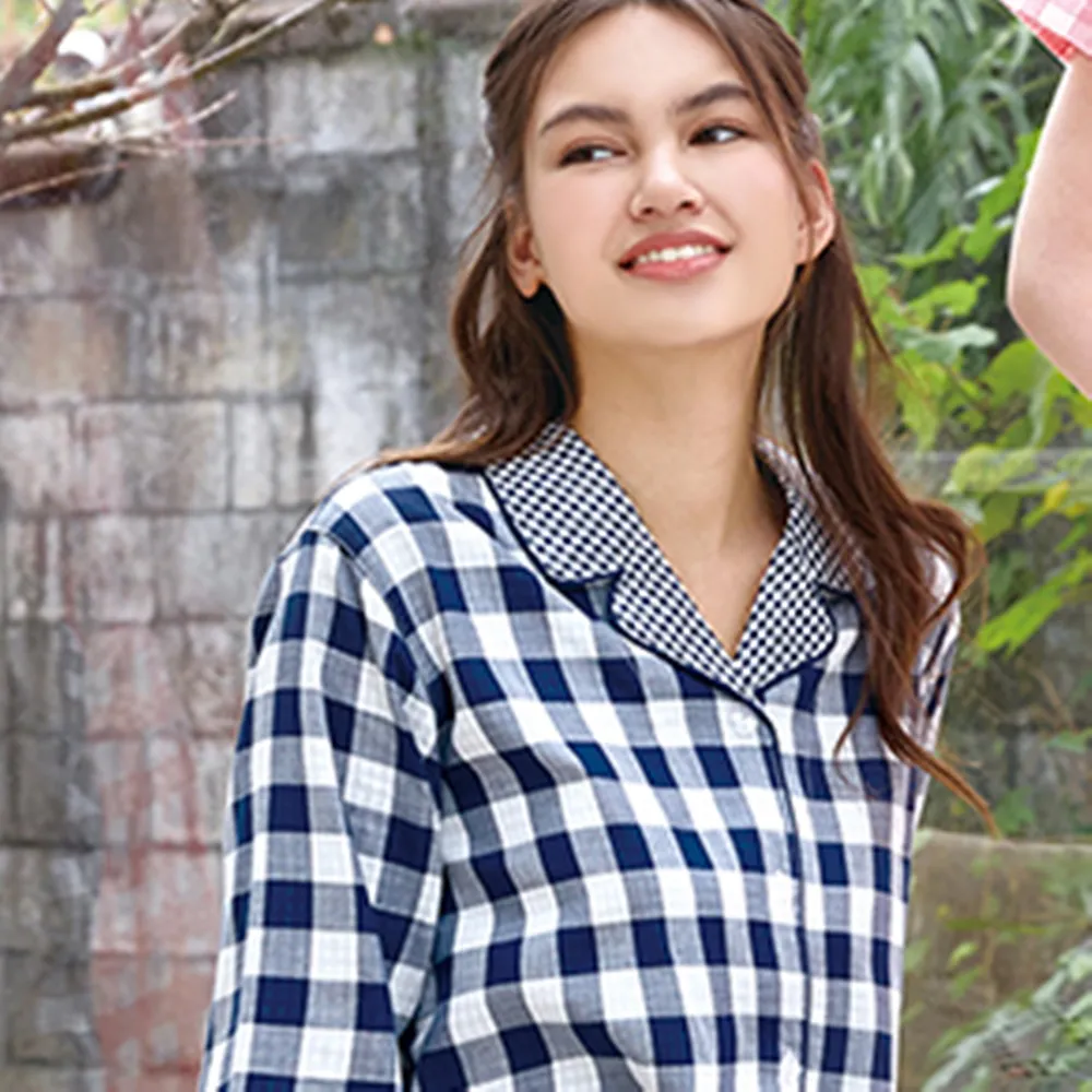 華歌爾睡衣-家居系列 M-LL純棉針織竹節紗圓領洋裝(暗夜藍)-LWZ37233N1 歷史價格詳細信息