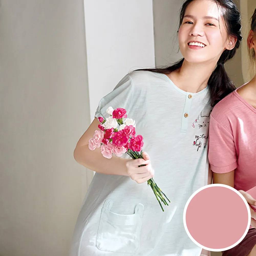 華歌爾睡衣-家居系列 M-LL純棉針織竹節紗圓領洋裝(暗夜藍)-LWZ37233N1 歷史價格詳細信息