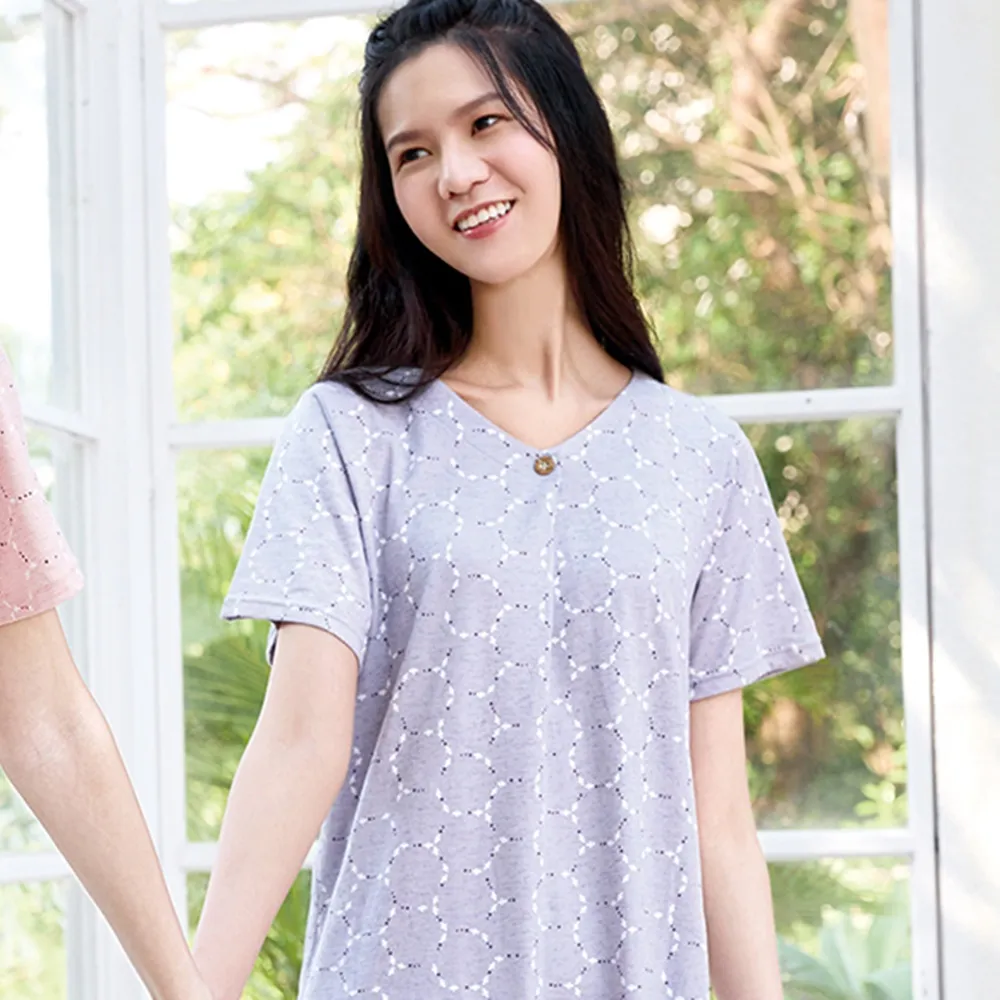 華歌爾睡衣-家居系列 M-L法蘭絨雲朵印花外袍(銀湖藍)-LRZ45933D5 歷史價格詳細信息