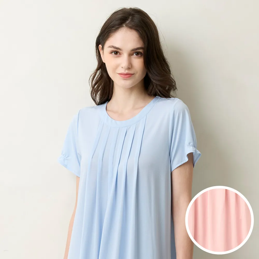 華歌爾睡衣-睡眠研究 M-LL涼感膠原蛋白短袖七分褲裝(冰河藍)-LWB57521N5 歷史價格詳細信息