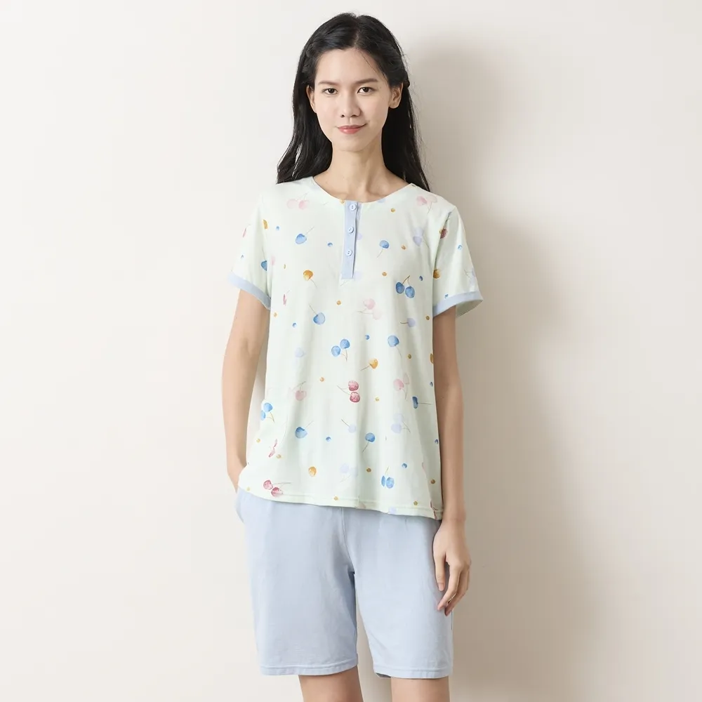 櫻桃睡衣女春秋季冰絲長袖高級感可愛睡衣兩件套家居服睡衣女夏 歷史價格詳細信息