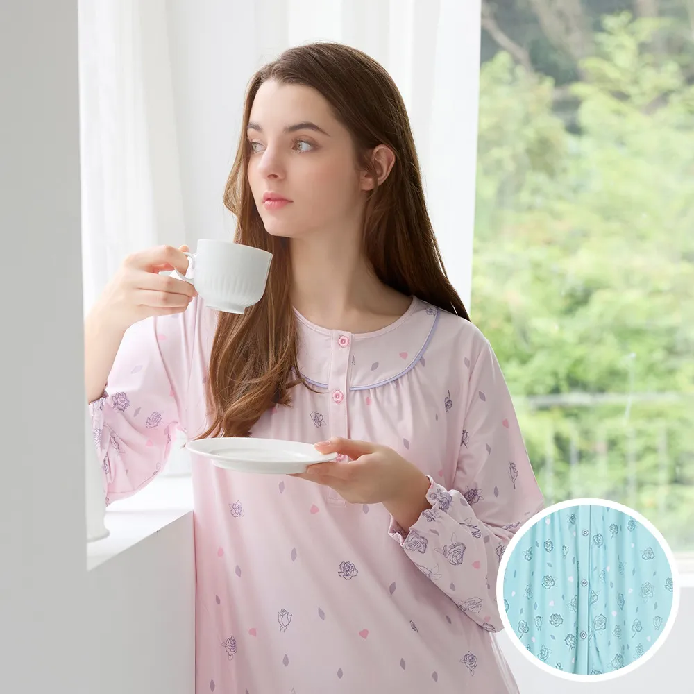 華歌爾睡衣-睡眠研究系列 M-LL快熱紗印花半開襟褲裝(奶油米)-LWB58633FJ 歷史價格詳細信息