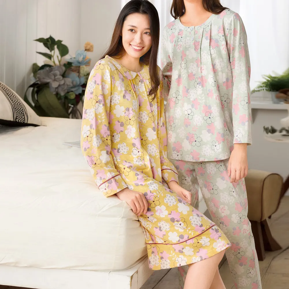 華歌爾睡衣-仕女系列 M-L繽紛萬花筒純棉針織印花洋裝(薄荷綠)-LWZ36423GR 歷史價格詳細信息